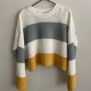 Colorblock sweater